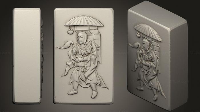 Figurines Chinese and Japanese (Jade, STKCH_0034) 3D models for cnc
